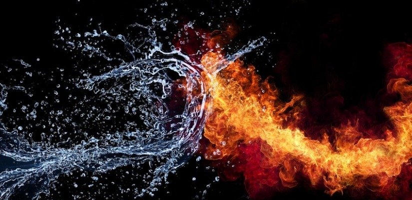 water and fire image