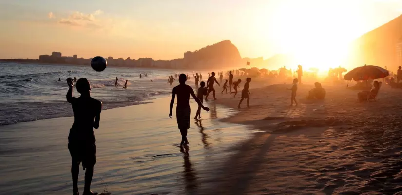 Jumping Seven Waves in Brazil 